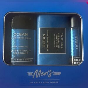 BBW MENS OCEAN 4PC GIFT SET IN TIN BOX (NWT)